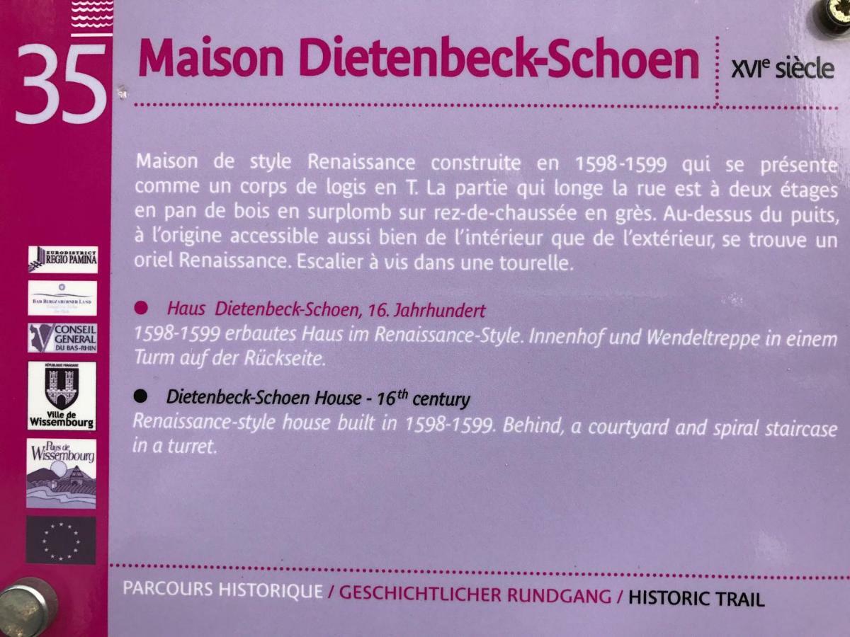 Maison Dietenbeck Wissembourg Exteriör bild
